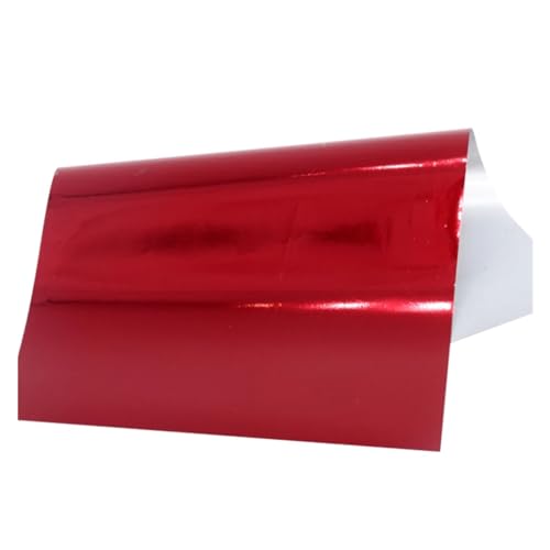 CYMMIYT Heißprägefolie 50 Stück Heißprägefolie Papier Heißlaminator Bastelpapier Vergoldung for Geschenkkartendekoration Sammelalbum Geschenkpapier(Red) von CYMMIYT