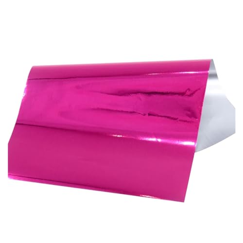 CYMMIYT Heißprägefolie 50 Stück Heißprägefolie Papier Heißlaminator Bastelpapier Vergoldung for Geschenkkartendekoration Sammelalbum Geschenkpapier(Rose Red) von CYMMIYT