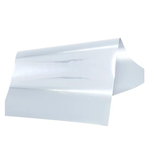 CYMMIYT Heißprägefolie 50 Stück Heißprägefolie Papier Heißlaminator Bastelpapier Vergoldung for Geschenkkartendekoration Sammelalbum Geschenkpapier(Silver) von CYMMIYT