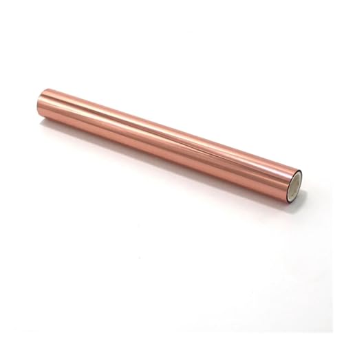 CYMMIYT Heißprägefolie 5M Stempeltoner, reaktives holografisches Folienpapier for Hochzeitseinladungs-Grußkarten, hergestellt mit einem Laserdrucker-Laminiergerät(6 Rose Gold) von CYMMIYT