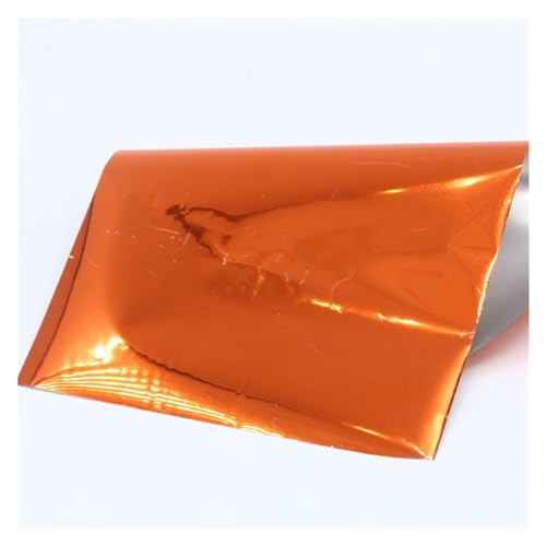 CYMMIYT Heißprägefolie Heißprägefolie Papier Glitzer Geschenkpapier Folie Feder 20 Stück for DIY Kunst Handwerk Scrapbook Geschenk, Laminierfolie(Orange) von CYMMIYT