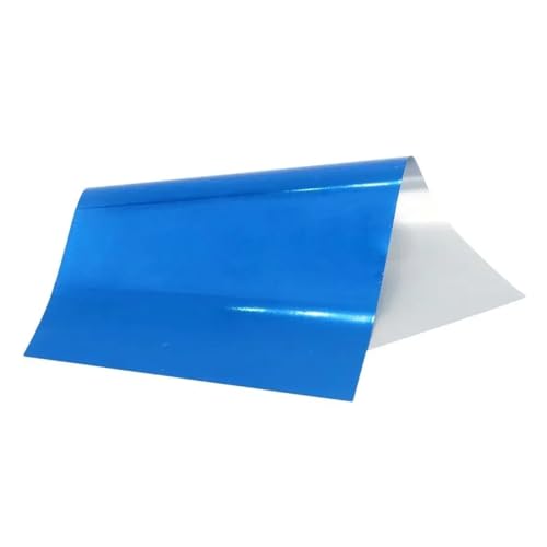 CYMMIYT Heißprägefolie Hellgoldene Heißprägefolie, Papier, holografische Transfer-Laminierfolie for Kunsthandwerk, Weihnachtskarte(Royal Blue 50pcs) von CYMMIYT