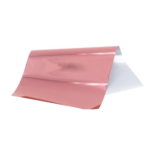 CYMMIYT Heißprägefolie Laser Silver 8 x 15 cm 50 Blatt Heißprägefolie Papiertransfer-Laminierfolie for Hartkarton und Kunststoffmaterial(50pcs-pink) von CYMMIYT