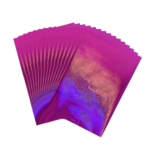 CYMMIYT Heißprägefolie Wärmefolie Laser Bronze Rose Rot Heißprägefolie Papier Holografische Transferlaminatorfolie Holografisches Laminat Kunsthandwerk Karte(1-50 pcs) von CYMMIYT