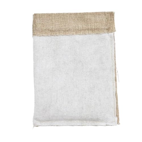 CYMMIYT Jutesäckchen 50 Stück natürliche Sackleinen, Leinen, Jute, Kordelzugbeutel, Partygeschenke, Verpackungsbeutel, Hochzeit, Süßigkeitenbeutel, Partyzubehör(13x18CM Hemp Rope) von CYMMIYT