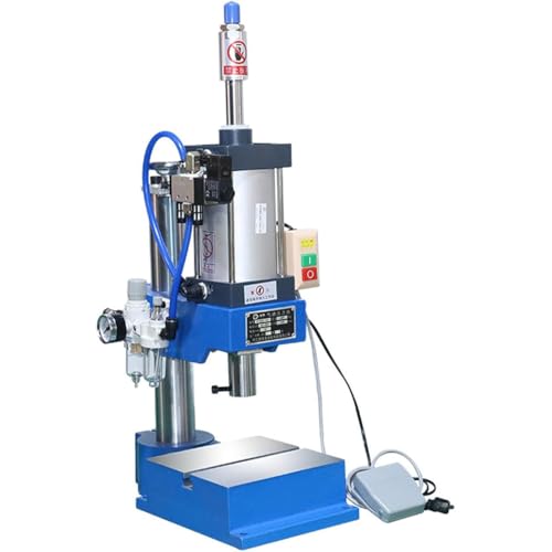 Vertikale pneumatische Stanzpresse, Industrieller Luftlochstanzer mit Display-Steuerung und Fußpedal, Blechstanzpistole zum Biegen, Nieten, Extrusionsformen,200kg von CYMYYDS