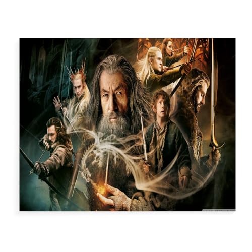 CYNOSKY GUANGFAN DIY Malen Nach Zahlen, The Lord Of The Rings DIY Digitale Leinwand Ölgemälde Geschenk für Kinder, Studenten, Erwachsene Anfänger- Filmplakat-A003 -Mehrere Größen von CYNOSKY