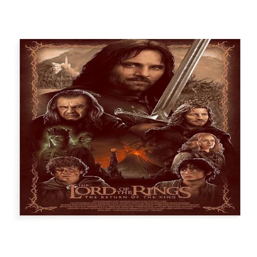 CYNOSKY GUANGFAN DIY Malen Nach Zahlen, The Lord Of The Rings DIY Digitale Leinwand Ölgemälde Geschenk für Kinder, Studenten, Erwachsene Anfänger- Filmplakat-A021 -Mehrere Größen von CYNOSKY