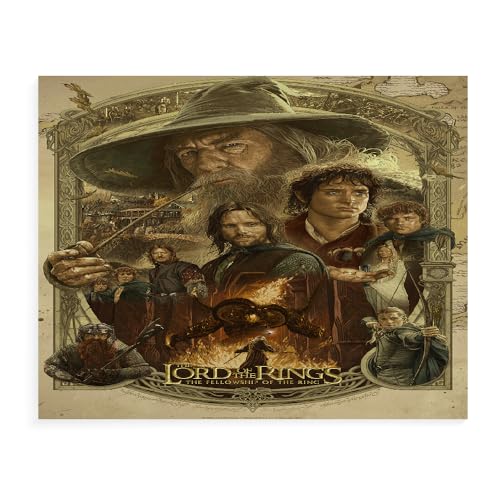 CYNOSKY GUANGFAN DIY Malen Nach Zahlen, The Lord Of The Rings DIY Digitale Leinwand Ölgemälde Geschenk für Kinder, Studenten, Erwachsene Anfänger- Filmplakat-A027 -Mehrere Größen von CYNOSKY