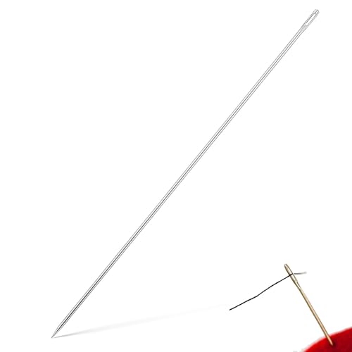 10 Zoll Lange Nähnadeln,Nähnadel,Wollstricknadel,Ledernadel,3*300 mm lange Nähnadel,Polsternadel,Nähnadeln mit großem,Leicht zu fädeln,Geeignet für Haus,Leder,Wandteppich,Stickerei,Teppich DIY(Silber) 10 Zoll Lange Nähnadeln,Nähnadel,Wollstricknadel,Ledernadel,3*300 mm lange Nähnadel,Polsternadel,Nähnadeln mit großem,Leicht zu fädeln,Geeignet für Haus,Leder,Wandteppich,Stickerei,Teppich DIY(Silber) von CYXZMYA