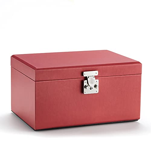 CYYHGD Aufbewahrungsbox, Schmuckschatulle, Schmuck-Organizer, Schmuckschatulle, große Schmuck-Organizer-Box mit Spiegel, Schmuckaufbewahrung mit Schubladen, Schmucketui, Boxen, Geschenk von CYYHGD