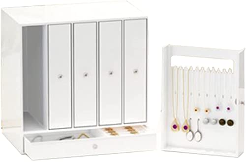 CYYHGD Aufbewahrungsbox Schmuckschatulle Schmuck-Organizer Großer Aufbewahrungsbereich 6 Schubladen Schmuckaufbewahrung Ordnen Sie Schmuck ordentlich an Organizer aus Acrylmaterial Hals von CYYHGD