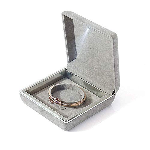 CYYHGD Schmuck-Aufbewahrungsbox, Schmuck, Ohrringe, Münzen, Anhänger, Ring, Halskette, Box, Etui für Hochzeit, Schmuck-Vitrine (Armband-Schmuck-Box gratis) von CYYHGD