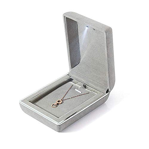 CYYHGD Schmuck-Aufbewahrungsbox, Schmuck-Ohrringe, Münze, Anhänger, Ring, Halskette, Box, Etui für Hochzeit, Schmuck-Vitrine (Anhänger-Schmuckschatulle gratis) von CYYHGD