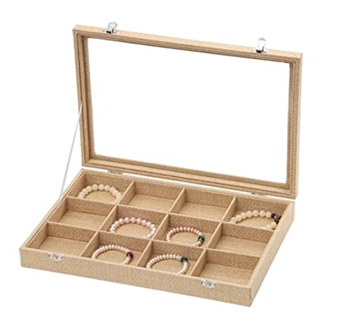 CYYHGD Schmuck-Organizer, Schmuckschatulle, Reise-Schmucketui, kleine Schmuckschatulle, tragbare Schmuckschatulle, Organizer, Display, Aufbewahrungskoffer für Armbänder, Halsketten, Ohr von CYYHGD