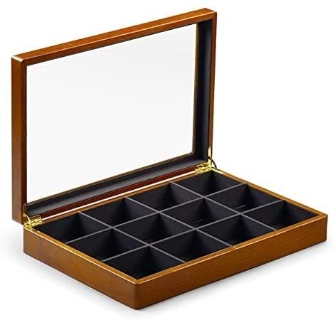 CYYHGD Schmuck-Organizer, Schmuckschatulle, Schmuckkästchen, Massivholz, multifunktionale Schmuckaufbewahrungsbox, Schmuckaufbewahrung für Halsketten, Anhänger, Ringe, Displaybox, Schmu von CYYHGD