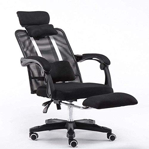 CYYHGD Sessel Schreibtischstühle, Ergonomischer Bürostuhl mit hoher Rückenlehne, Netzstoff, Liegestuhl, Chefsessel, Computer-Gaming-Stuhl, Lendenwirbelstütze, für von CYYHGD