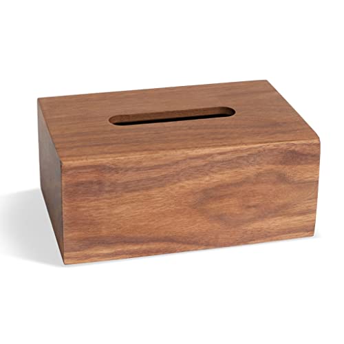 Taschentuchbox aus schwarzem Nussbaumholz, Aufbewahrungsbox für den Schreibtisch aus Massivholz, Schubladenbox aus Holz, Serviettenschublade/Taschentuchbox von CYYHGD