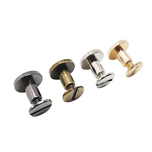 CYZXLLY Niet, 20 Sets geschlitzte Metall-Bindungsnieten for Fotoalbum, Tischkalender, Lederhandwerk, Gürtel, Geldbörse(20 Sets Bronze-10mm) von CYZXLLY