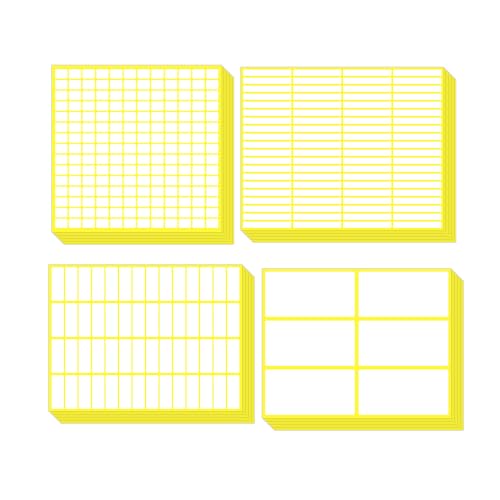 CZAKOMIX 1 Stück 4 Stile Klebeetiketten Aufkleber,15 Stück von jedem Stil, Etiketten Selbstklebend, Kleine leere Etiketten, für Aktenordner, Glasboxen,Schule, Büro, Küche und Marmelade Etiketten- Weiß von CZAKOMIX