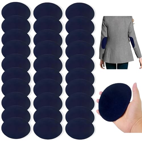 24 Stück Oval Ellenbogen und Knie Patches, Selbstklebende Ellenbogen Flicken, 11 *14cm Oval Flicken zum Aufbügeln, Weich Ellenbogen Knie Patches für Sweatshirt T-Shirt Blusen Tops Zubehör - Saphirblau 24 Stück Oval Ellenbogen und Knie Patches, Selbstklebende Ellenbogen Flicken, 11 *14cm Oval Flicken zum Aufbügeln, Weich Ellenbogen Knie Patches für Sweatshirt T-Shirt Blusen Tops Zubehör - Saphirblau von CZlinOduMMX