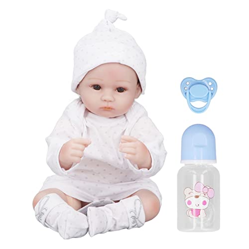 CaCaCook 15 Zoll Silikon Babypuppe, Realistische, Pädagogische, Wiedergeborene Babypuppen mit Weichem Körper für Kinders über 3 Jahre von CaCaCook