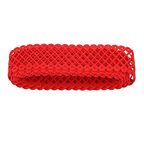 Weihnachts-Geschenkband, 5 Yards, Roter Druck, Polyester, Geschenkband, Weihnachts-Krawattenband, Festivals, Verpackungsgürtel (Typ 1) von CaCaCook