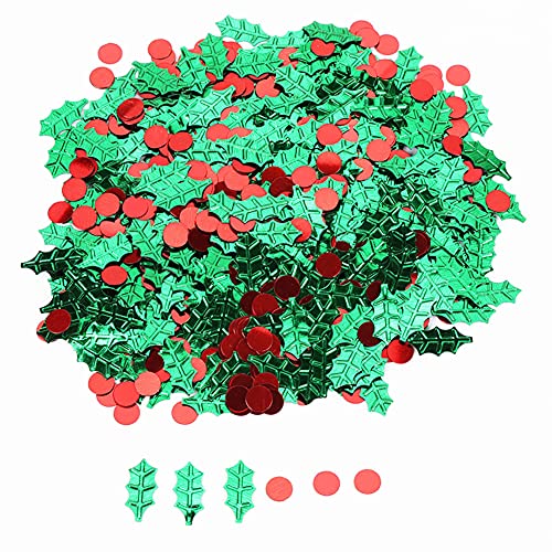 Weihnachts-Tischkonfetti, Weihnachtliches Symbolisches Design, Helles Konfetti-Party-Tischdekorations-Set, Schneeflocken, Sika-Hirsch, Pailletten, Weihnachtsartikel von CaCaCook