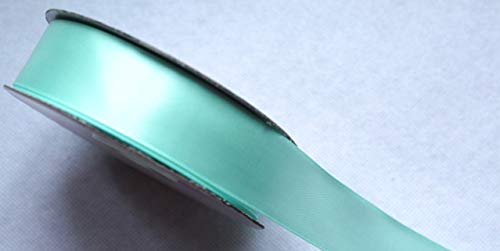 CaPiSo 25m 15mm doppelseitiges Satinband Premium-Qualität Schleifenband Satin Dekoband Geschenkband beidseitig glänzend (Mint) von CaPiSo