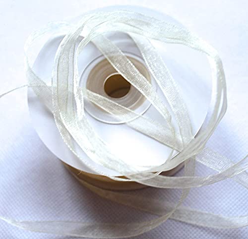 CaPiSo 550m 6mm Organzaband Schleifenband Geschenkband Organza Hochzeit Weihnachten Dekoration Dekoartikel von CaPiSo