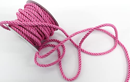 CaPiSo Kordel 10m x 6mm Drehkordel Dekoband Kordelband Schnur Kordelschnur Pink (Dunkles Rosa) von CaPiSo