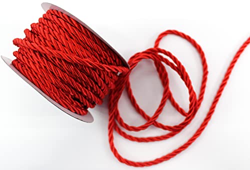 CaPiSo Kordel 15m x 4mm Drehkordel KORDELBAND Dekoband SCHLEIFENBAND Schnur (Rot) … von CaPiSo