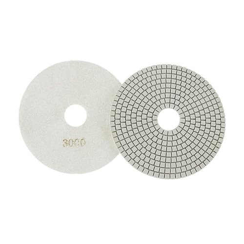 CaScab Betonboden-Polierpads, 150 mm, Diamantharz-Pads für Granit, Marmor, Kalkstein, Stein, Schleifen, Polieren (3000#) von CaScab