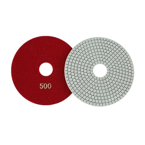 CaScab Betonboden-Polierpads, 150 mm, Diamantharz-Pads für Granit, Marmor, Kalkstein, Stein, Schleifen, Polieren (500#) von CaScab