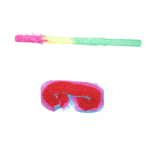 1 Satz Pinata Requisiten party games partyspiele partydekoration sommerliche Dekorationen Ornamente für Kinder bunter Piñata-Stick Kinder lustiger Piñata-Stick Papier Colorful Cabilock von Cabilock