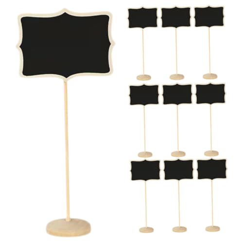 10 Stück Mini Tafel Mini Staffelei Mini Tisch Tisch Staffelei Kreidetafel Schilder Für Lebensmittel Nachrichtentafeln Mini Kreidetafel Schild Tisch Memotafel Mini Cabilock von Cabilock