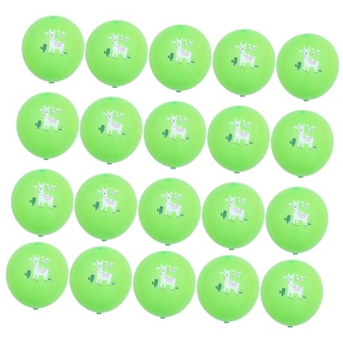 20 Stück 12 Zubehör Für Partydekoration Latexballons Green Cabilock von Cabilock