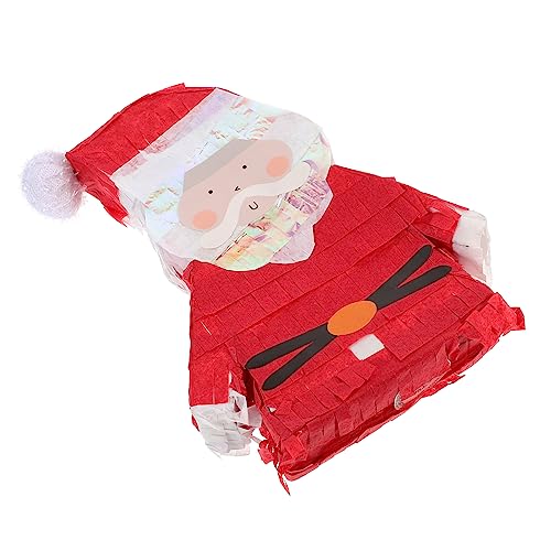 3st Weihnachtspinata Weihnachts-pinata-füller Weihnachtsmann-außendekorationen Weihnachtsdekorationen Im Freien Süßigkeiten-schokoladen-pinata Weihnachtsbaumdekoration Papier Rot Cabilock von Cabilock