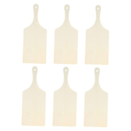 4 Sätze Mini-schneidebrett Küchentafel Küchenbrett Spannbetttuch Für Topper Käsebrett Schneidebrett Selber Zeichnen Kleines Schneidebrett Dekoratives Tablett Aus Holz 6 Stück * 4 Cabilock von Cabilock