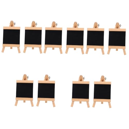 5 Sätze Tafel Multifunktionales Messageboard-schild Message-board-ornament Desktop-nachrichtenbrett Whiteboard-staffelei Nachrichtenversorgung Holz Black 2 Stück * 5 Cabilock von Cabilock