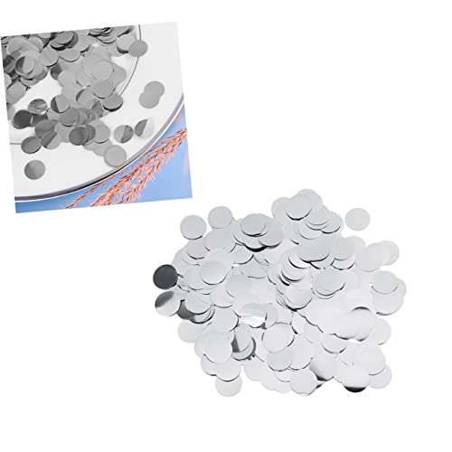 Cabilock 1 Packung Konfetti Ballonfüller Aus Aluminiumfolie Dekor Für Tischfest Party Tischkonfetti Glitzerndes Konfetti Partykonfetti Tischstreuer Rundes Konfetti In Silber von Cabilock