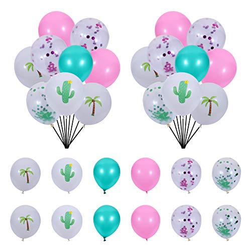 Cabilock 1 Satz 60 Stk Kaktus Ballon Luftballon Bogen-kit Ständerbausatz Tropische Party Blitzanzug Hochzeitsdeko Latexballons Partyballon Emulsion von Cabilock