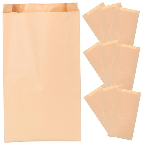 Cabilock 1 Satz Bäckerei Taschen Lebensmittelbeutel Mit Reißverschluss Muffins Kraftpapiertüte Gebackene Snackbeutel Papiertüten Brottüten Aus Papier Beschichtung Von Kraftpapier 100st von Cabilock