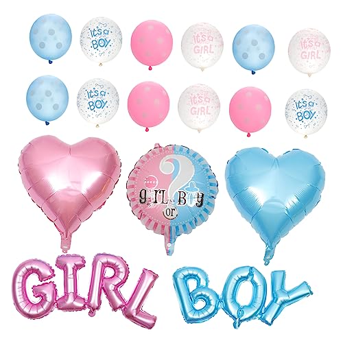 Cabilock 1 Satz Ballon zum Aufdecken des Geschlechts Partydekorationen enthüllen Einladungen Film girl or boy ballon shower ballon Luftballons zur Babyparty Partyballons Aluminiumfolie von Cabilock