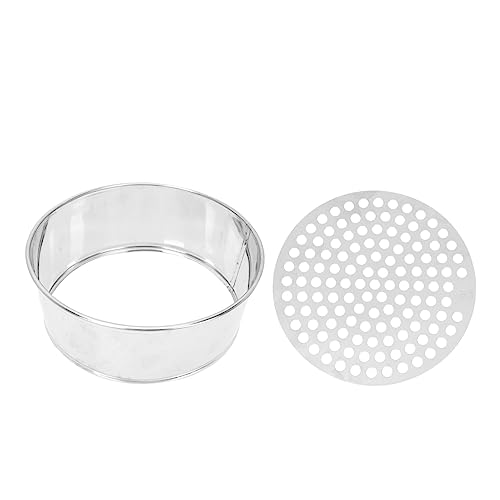 Cabilock 1 Satz Bead-Sieb-Tray-Bildschirm Edelsteinmessung Schmuck Draht für Rocailles Perlsieb Tamis trim bin Edelstein Messsieb Sieb für Perlen Haushalt Perlensieb Rostfreier Stahl Silver von Cabilock