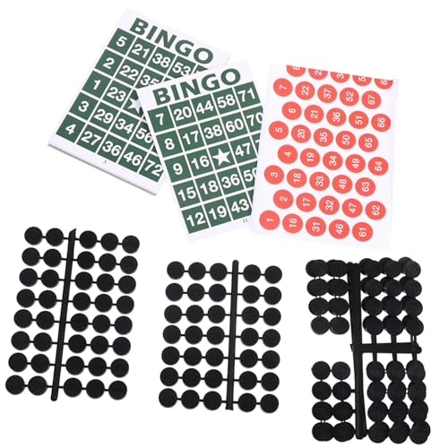 Cabilock 1 Satz Bingo Karten bingokarten Party-Spiele Virtu brettspiel zahlenspiel Zahlenkarten für Bingospiele Bingo-Zahlenschach interessante Bingopapiere Zahlen-Bingo-Karten Plastik von Cabilock