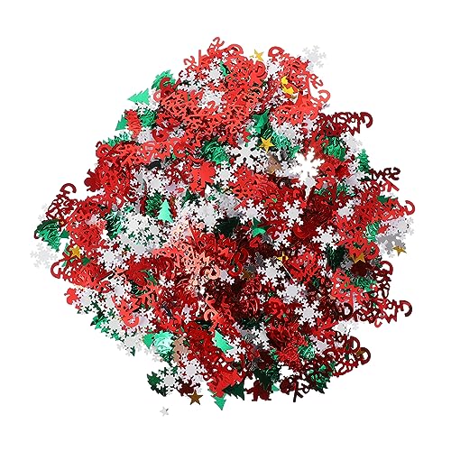 Cabilock 1 Satz Brief Konfetti Feiertagstisch Partytisch Partydekorationen essbare Schneeflocken komfetti weihnachtsbaumdeko snowflake glänzendes Tischkonfetti- Party Konfetti Plastik von Cabilock