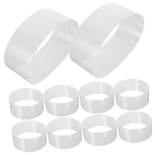 Cabilock 1 Satz Geburtstagstorte Dekoration Tortenkragen Mousse-kragenwickel Kuchenumgebung Kuchen Liefert Backverpackungszubehör Diy-kuchenhalsband Kuchenrand Plastik Transparent 100 Blatt von Cabilock