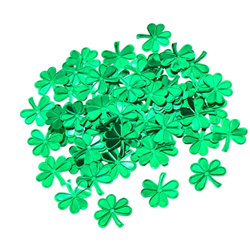 Cabilock 1 Satz Kleeblatt Konfetti st patricks day tischdekoration Kleeblatt-Konfetti für den Tisch schöafzimmerdeko tischdeko esstisch Partydekoration Konfetti Kleeblatt-Paillette Green von Cabilock