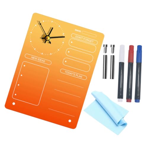 Cabilock 1 Satz Planertafel Übersichtlicher Wochenplaner Löschbare Plantafel Tagesplantafel Kalender-whiteboard Schreibtisch-staffelei Dekoratives Memoboard Beschreibbare Tischtafel Acryl von Cabilock